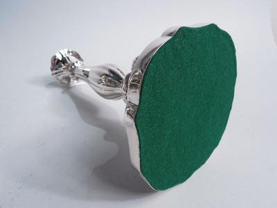 Pair of Pretty Austrian Biedermeier Classical Silver Candlesticks 1863