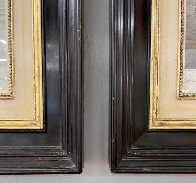 Pair of Prints Finely Framed LHiver et Printemps