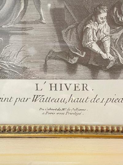 Pair of Prints Finely Framed LHiver et Printemps