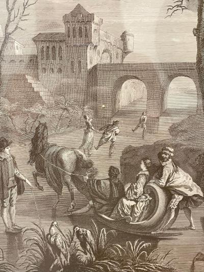 Pair of Prints Finely Framed LHiver et Printemps