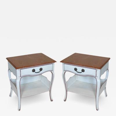 Pair of Provincial Louis XV Style Side Tables