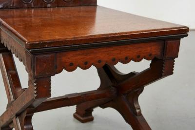 Pair of Puginesque Hall Chairs