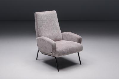Pair of Purple Armchairs 1950s