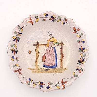 Pair of Quimper Plates France 19th century