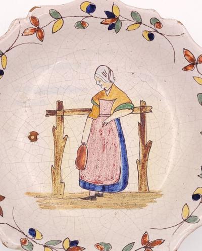 Pair of Quimper Plates France 19th century