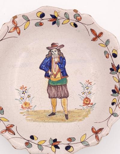 Pair of Quimper Plates France 19th century