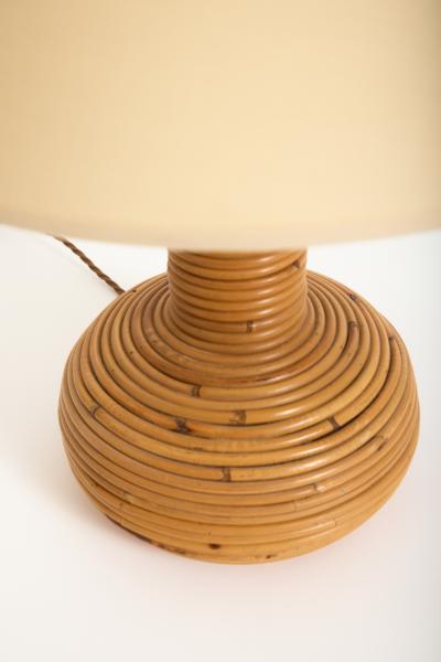 Pair of Rattan Table Lamps