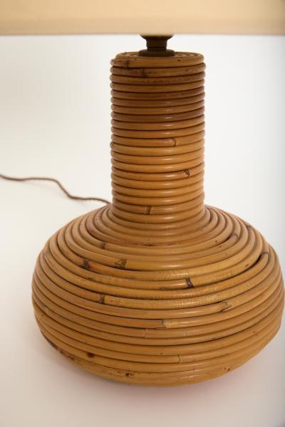 Pair of Rattan Table Lamps