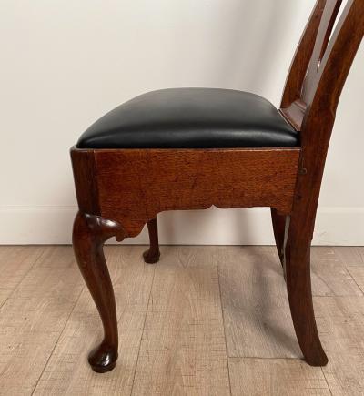 Pair of Red Walnut Queen Anne Chairs England circa 1710