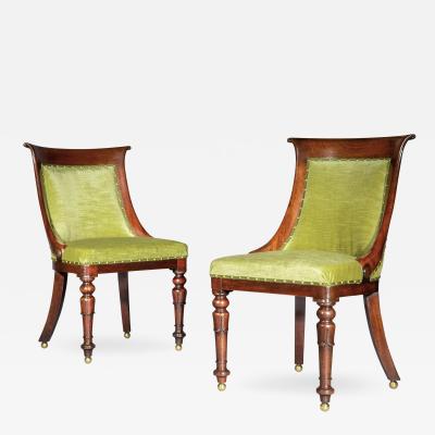 Pair of Regency Bergere Chairs or Tub Chairs