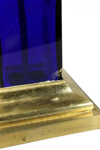 Pair of Regency Cut Glass Gilt Bronze Candelabra Attributed to Parker Perry