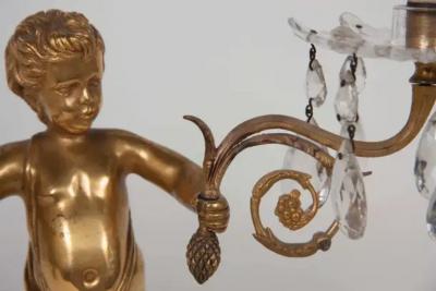 Pair of Regency Gilt Bronze Figural Candelabra by Matthew Boulton
