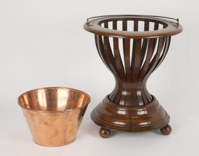 Pair of Regency Mahogany Peat Buckets or Planters