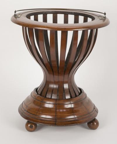 Pair of Regency Mahogany Peat Buckets or Planters