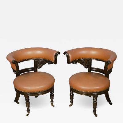 Pair of Regency Style Mahogany Chairs