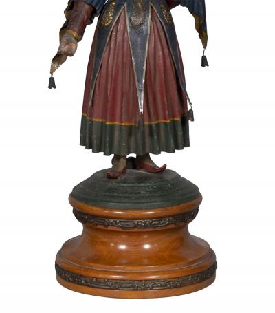 Pair of Regency Tole Brighton Pavillion Figural Table Lamps