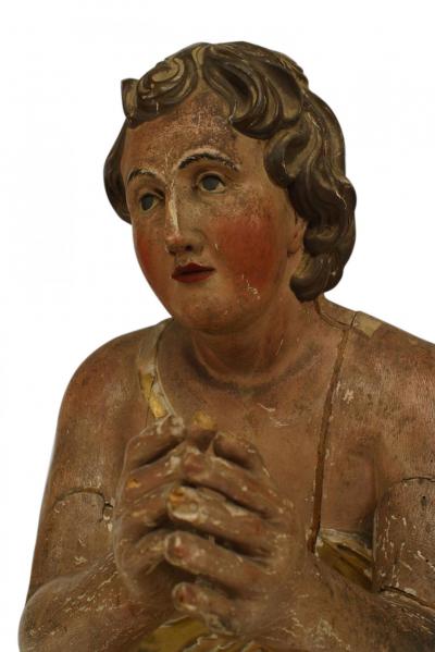 Pair of Renaissance Polychromed Kneeling Figures