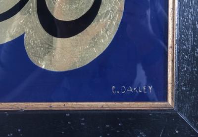 Pair of Reverse Painted Glass Paintings