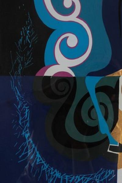 Pair of Reverse Painted Glass Paintings