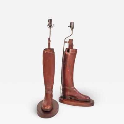 Pair of Riding Boot Lamps