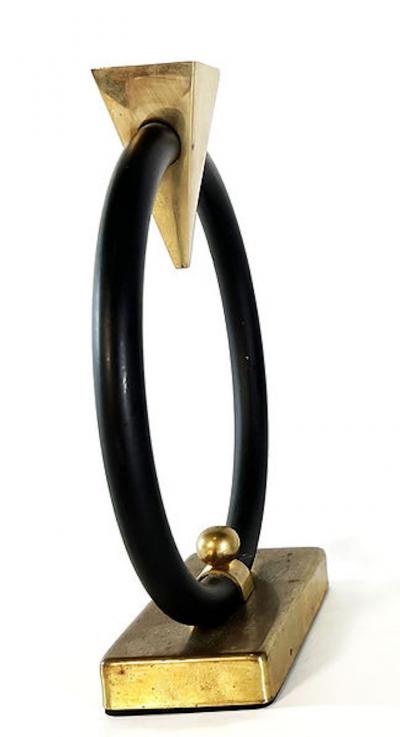 Pair of Ring Metal Candleholders XXXX