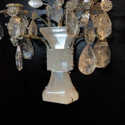 Pair of Rock Crystal Sconces