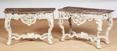 Pair of Rococo Console Tables