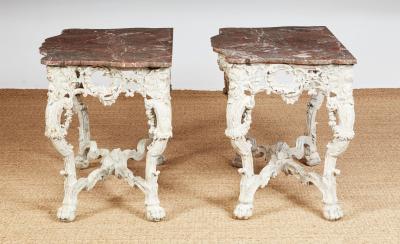 Pair of Rococo Console Tables