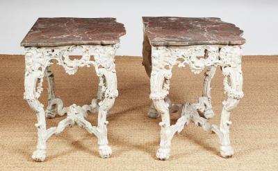 Pair of Rococo Console Tables