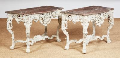 Pair of Rococo Console Tables