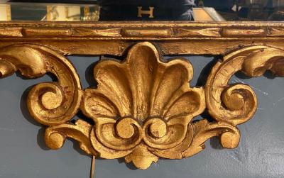 Pair of Rococo Style Frame Wall or Console Mirrors Carved Gilded Wood Surrounds