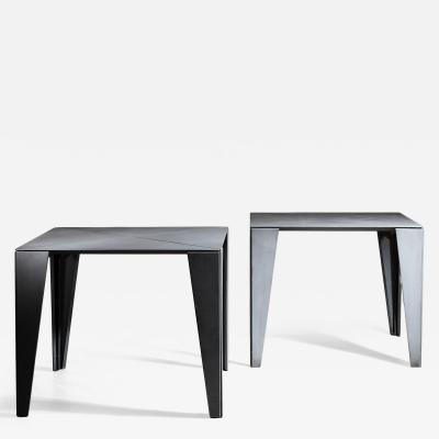 Pair of Rosanna Monzini tables for Metals