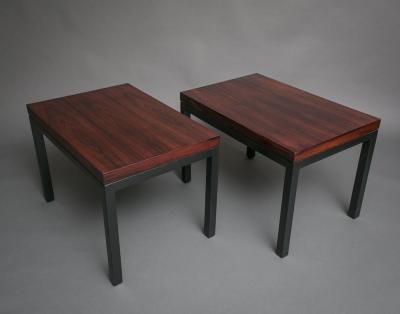 Pair of Rosewood Side Tables