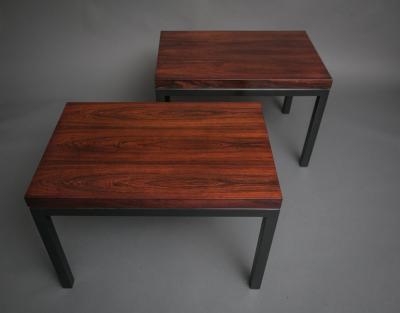 Pair of Rosewood Side Tables