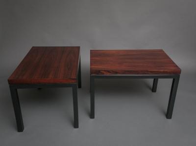 Pair of Rosewood Side Tables