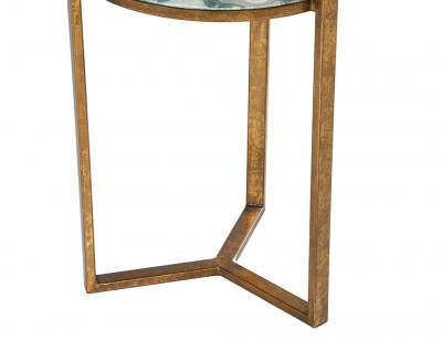 Pair of Round Agate Top Accent Tables