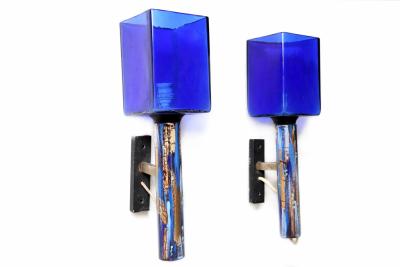 Pair of Royal Blue Sconces