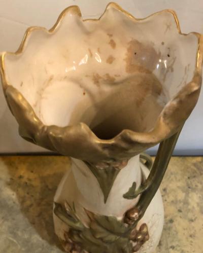 Pair of Royal Dux Flower Vases or Centerpieces Art Nouveau Era