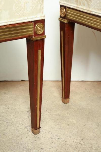 Pair of Russian Neoclassic Stools