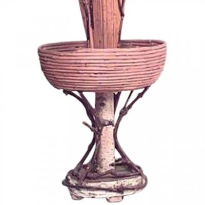 Pair of Rustic Continental Style Twig Vases