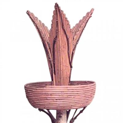 Pair of Rustic Continental Style Twig Vases