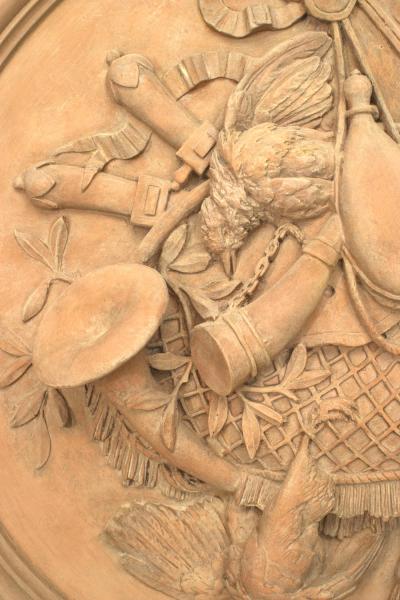 Pair of Rustic French Resin Wall Plaques