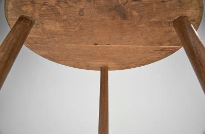 Pair of Rustic Oak Side Tables France 1950s