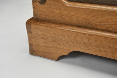 Pair of Rustic Wooden Armchairs with Metal Elements Europe Mid 20th Century