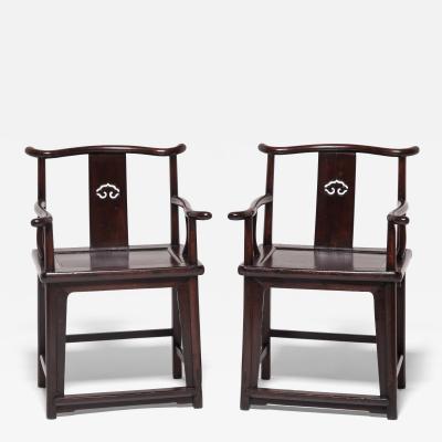Pair of Ruyi Officials Chairs