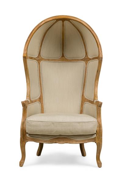 Pair of Safavieh Couture French Louis XV Style Porters Chairs