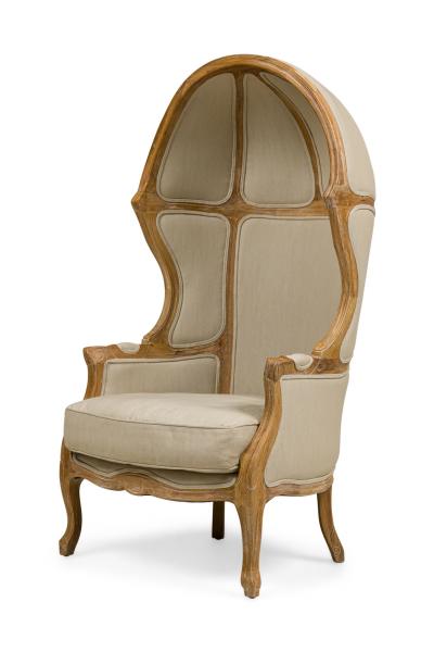 Pair of Safavieh Couture French Louis XV Style Porters Chairs