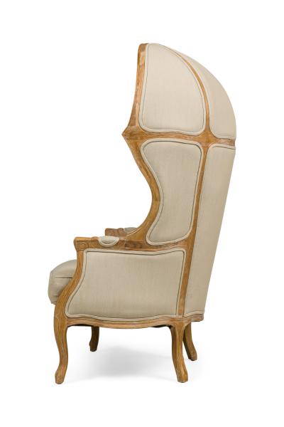 Pair of Safavieh Couture French Louis XV Style Porters Chairs