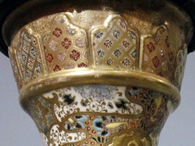 Pair of Satsuma table lamps Japan end of the 19th Century