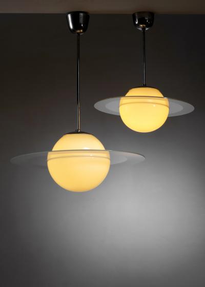Pair of Saturn pendant lamps